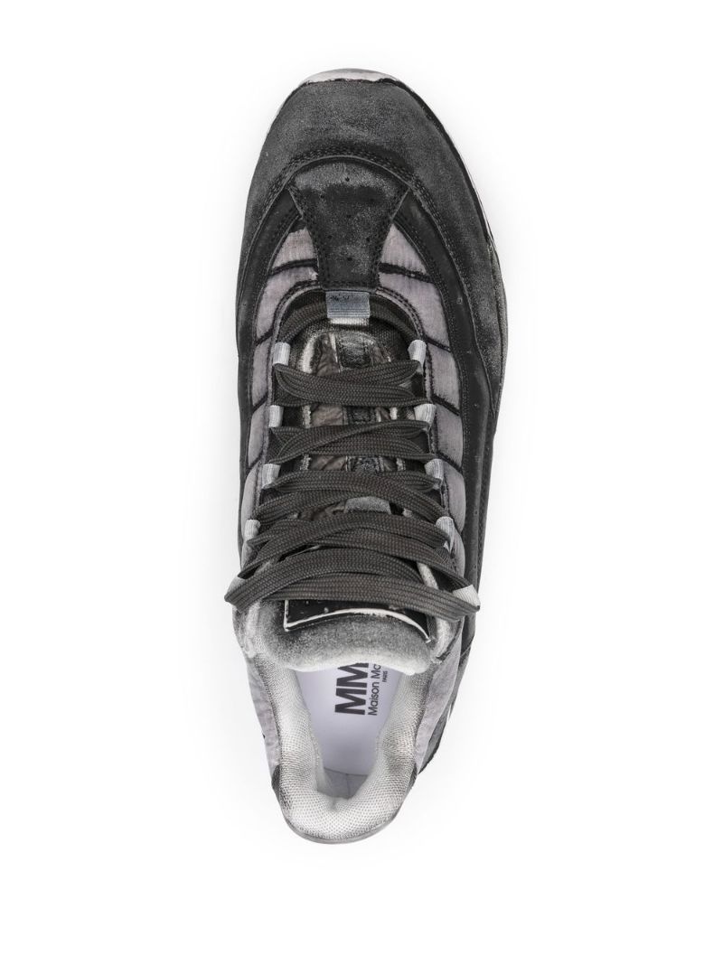 MM6 Maison Margiela distressed-effect low-top sneakers | REVERSIBLE