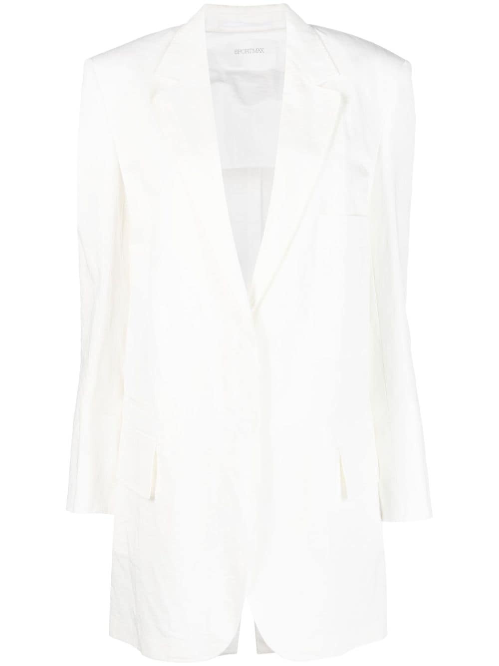 oversized single-breasted blazer - 1