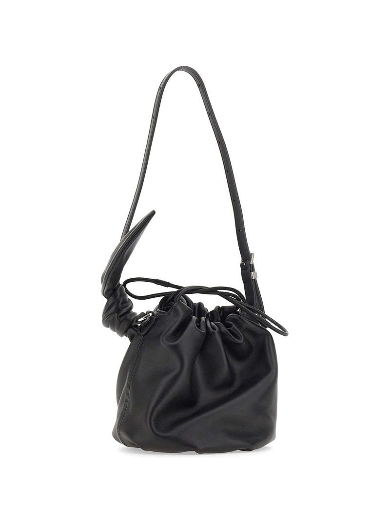 mini Bon Bon knot-detail leather shoulder bag 5