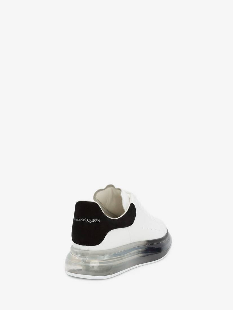 Alexander McQueen Oversized Sneaker in White/black outlook