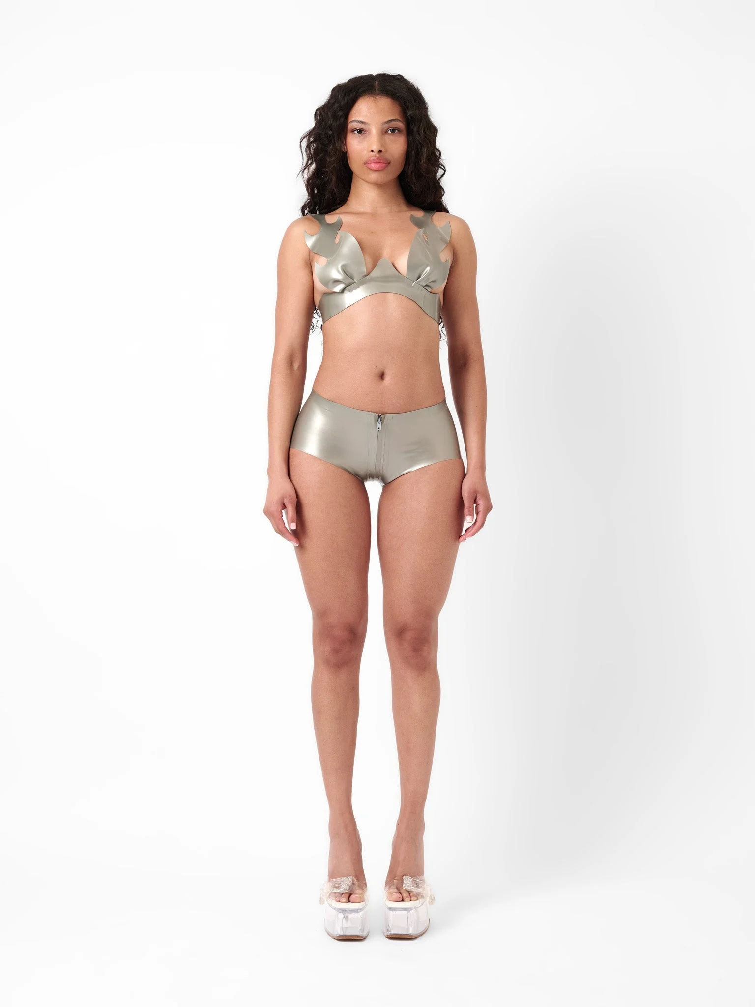 ROAST LATEX BRA SILVER - 1