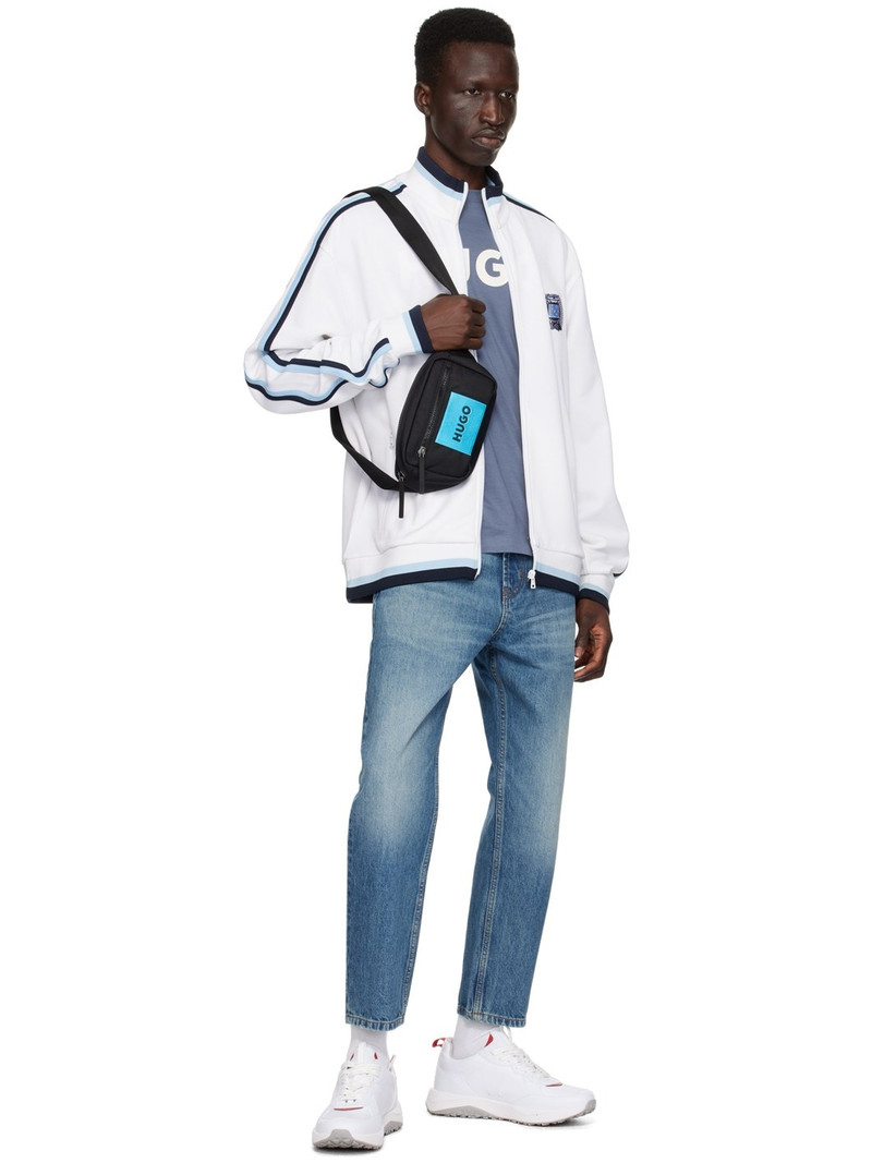 HUGO White Zip Sweater outlook