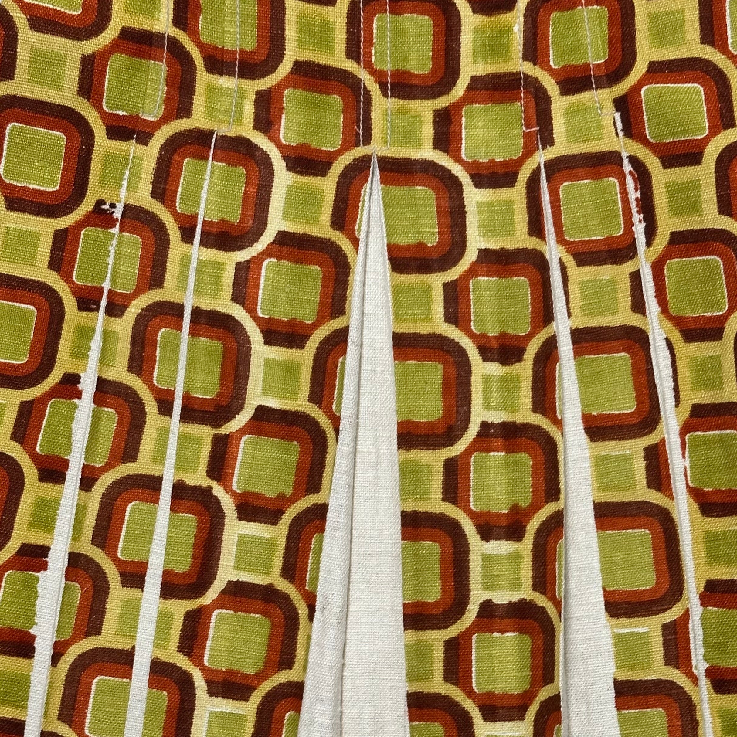 PRADA Spring Summer 2005 Geometric Print Pleated Midi Skirt - 4