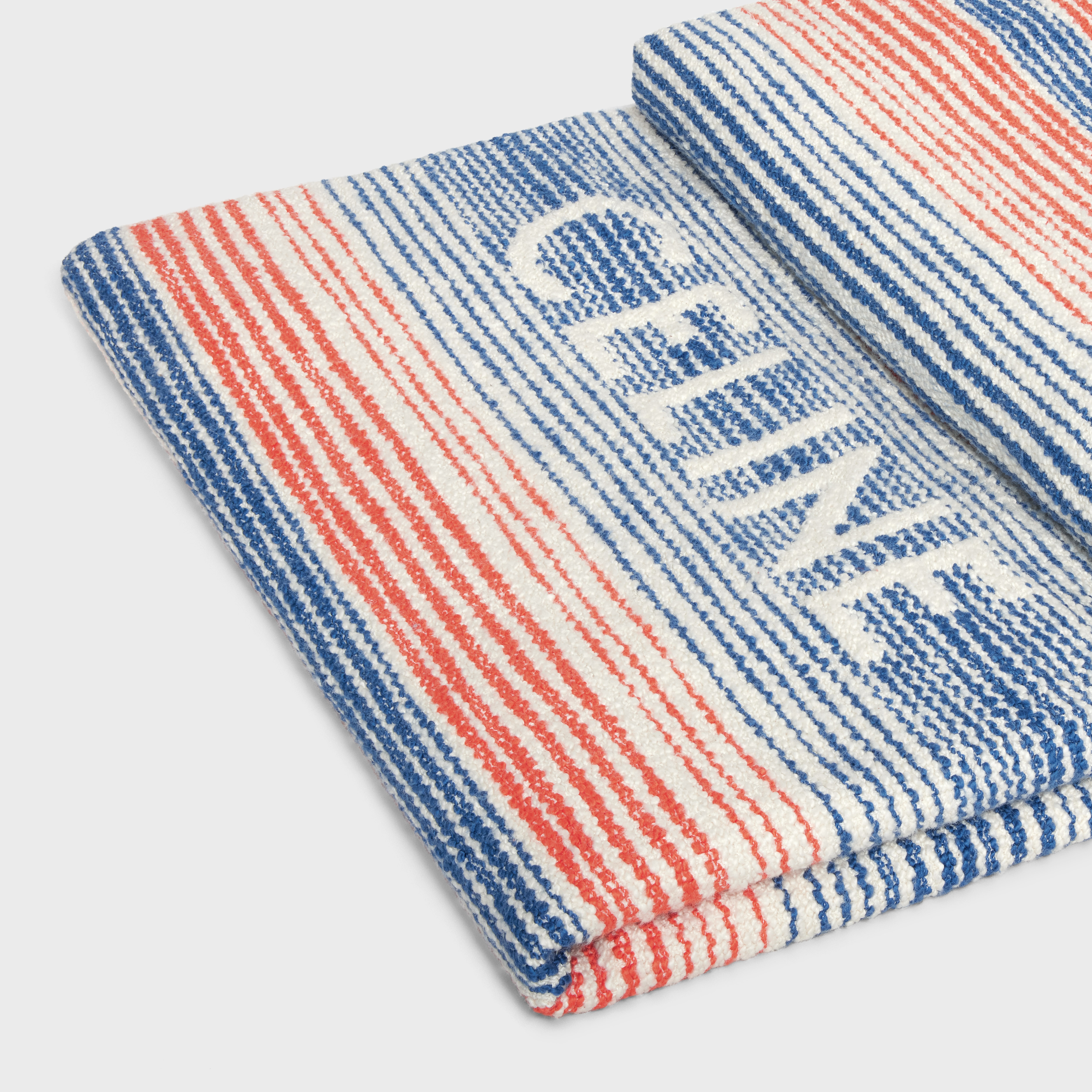 beach fouta in multi-stripe cotton - 3