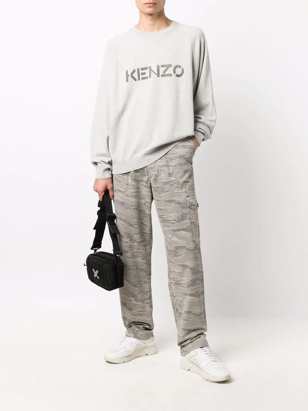 logo crew neck jumper - 2