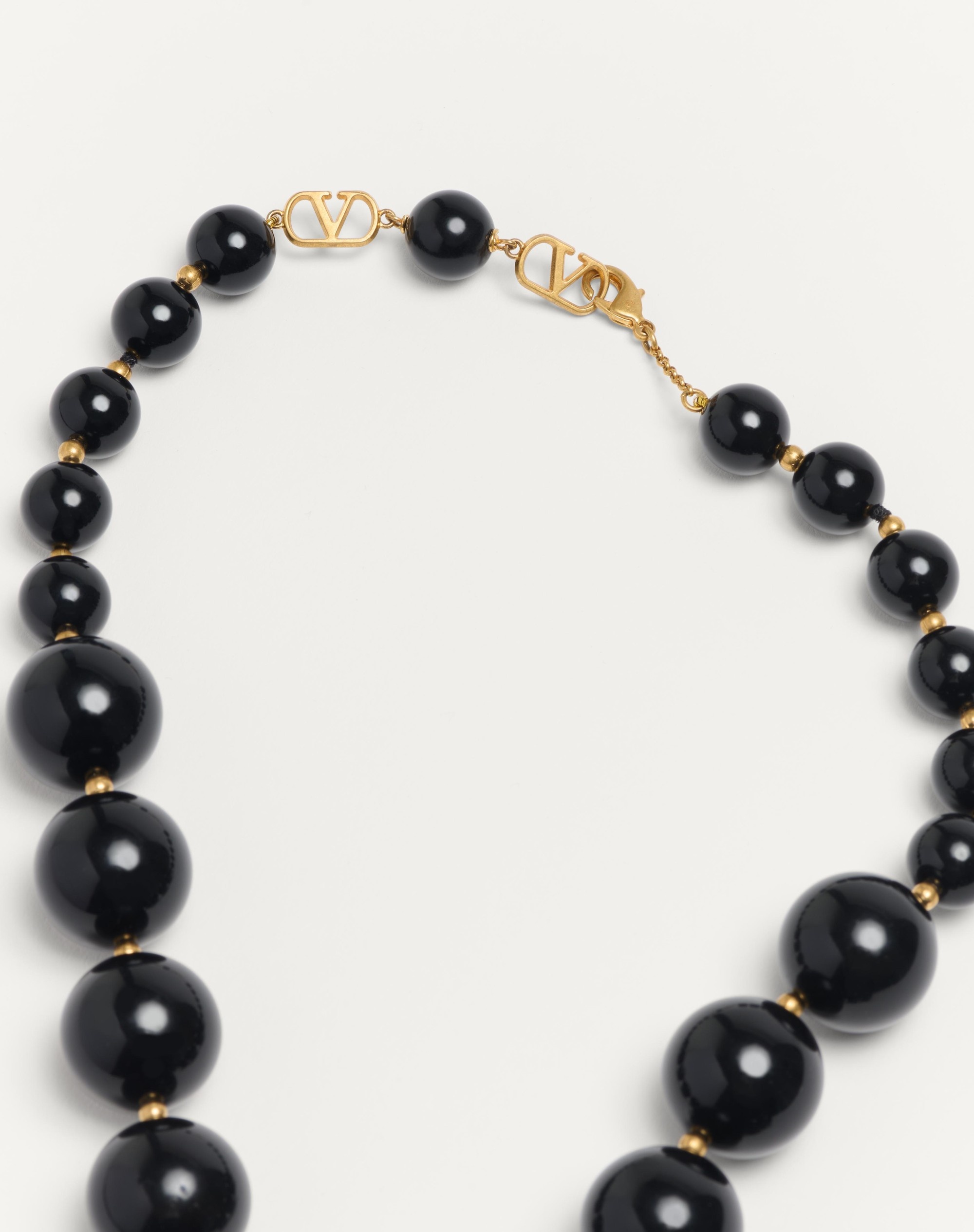 COEUR ROYAL NECKLACE IN METAL, RESIN, ENAMEL AND SWAROVSKI® CRYSTALS - 4