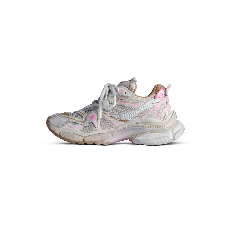 BALENCIAGA Women's Runner 2.0 Sneaker  in Taupe/pink outlook