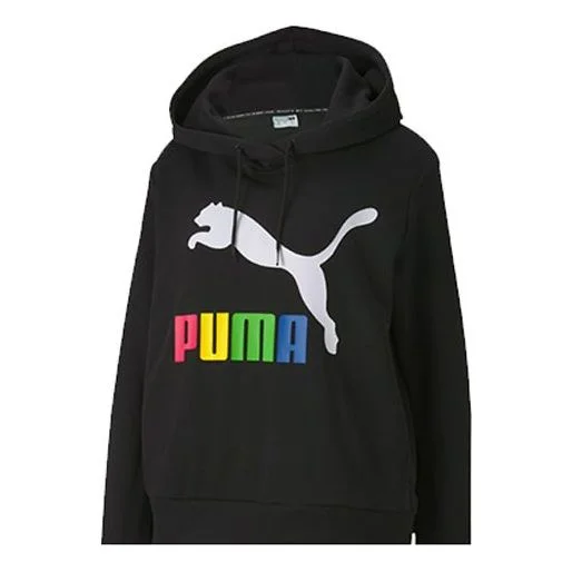 (WMNS) PUMA Classics Logo Hoodie 595915-81 - 1