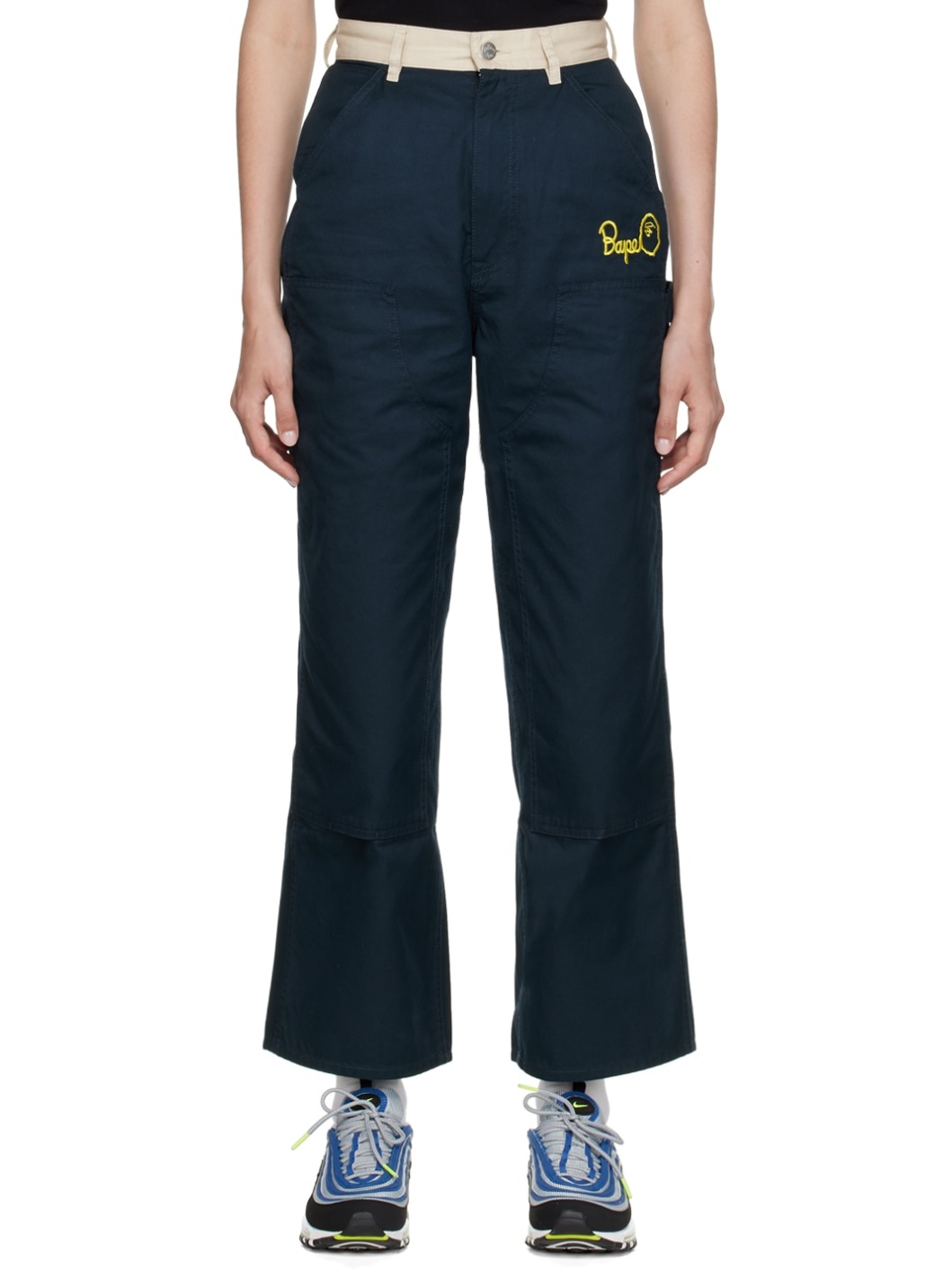 Navy Painter Trousers - 1