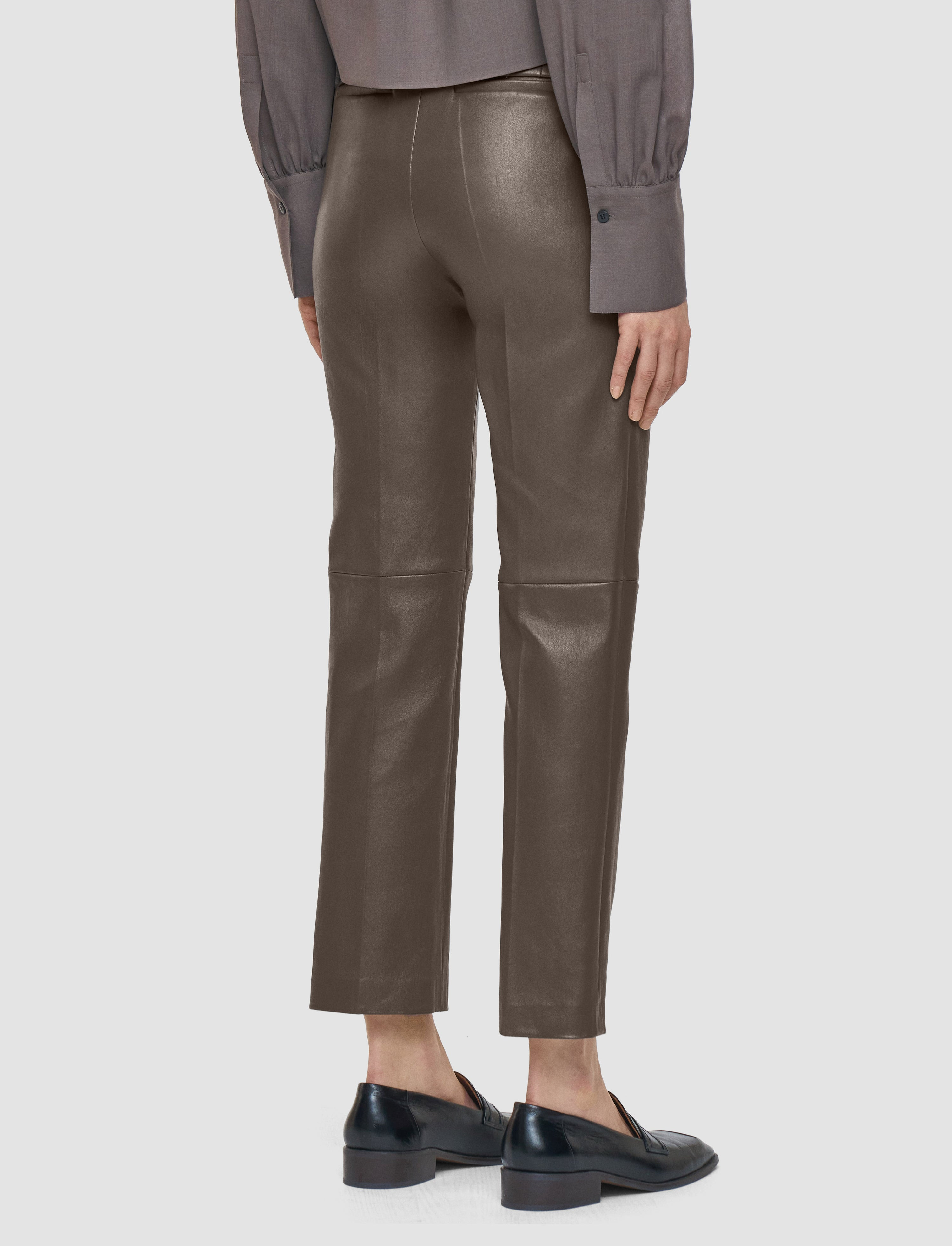 Coleman Leather Stretch Trousers - 3