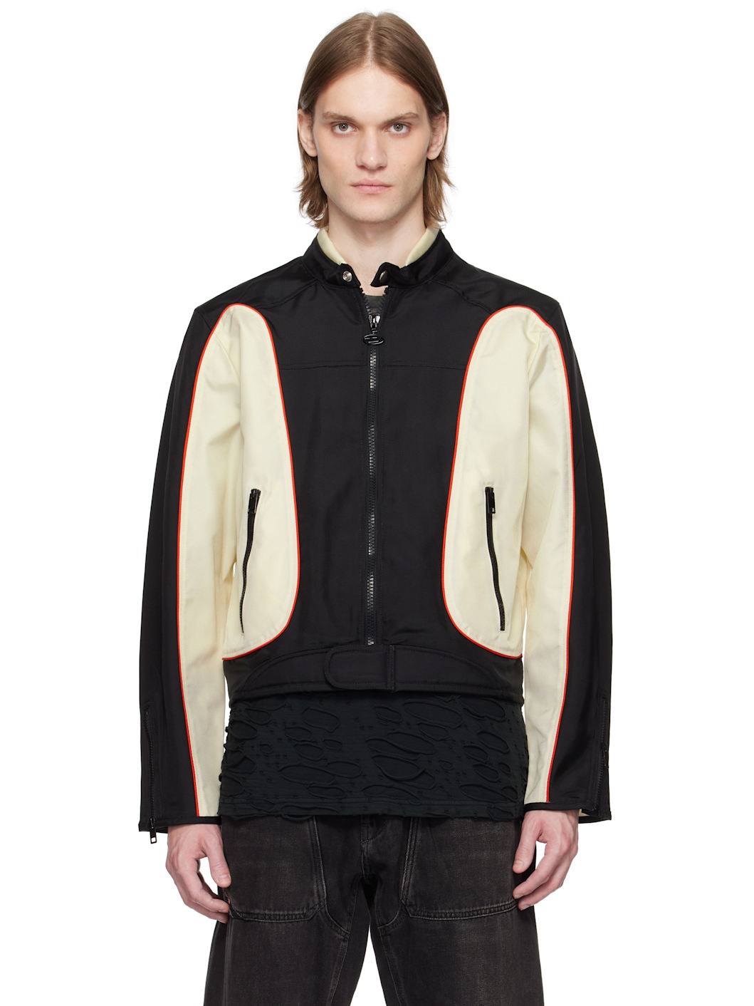 Off-White & Black J-Blink-A Jacket - 1