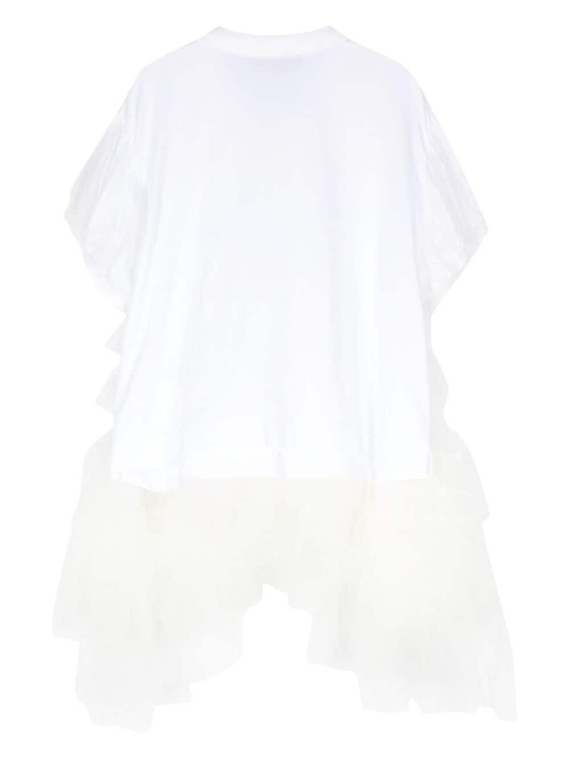 Simone Rocha puff-sleeve tulle polo shirt outlook