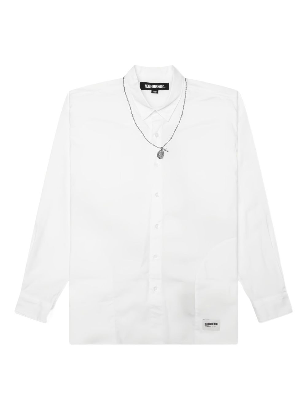 necklace-detail shirt - 2