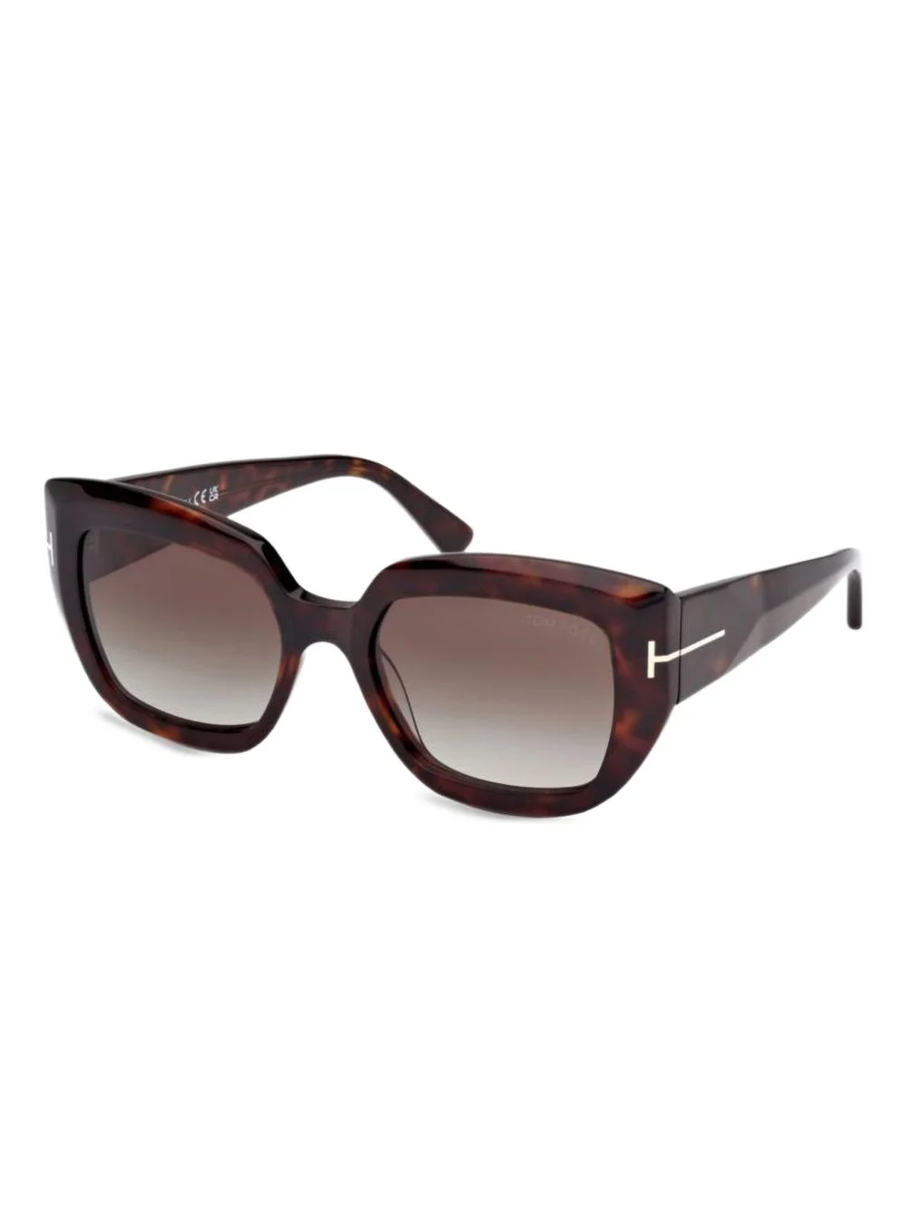 tortoiseshell square sunglasses - 1
