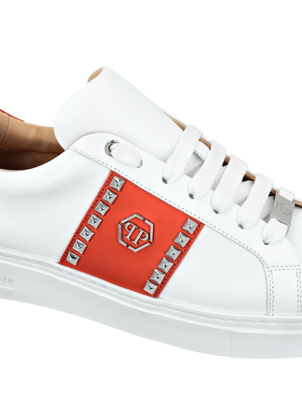 stud-embellished sneakers - 4