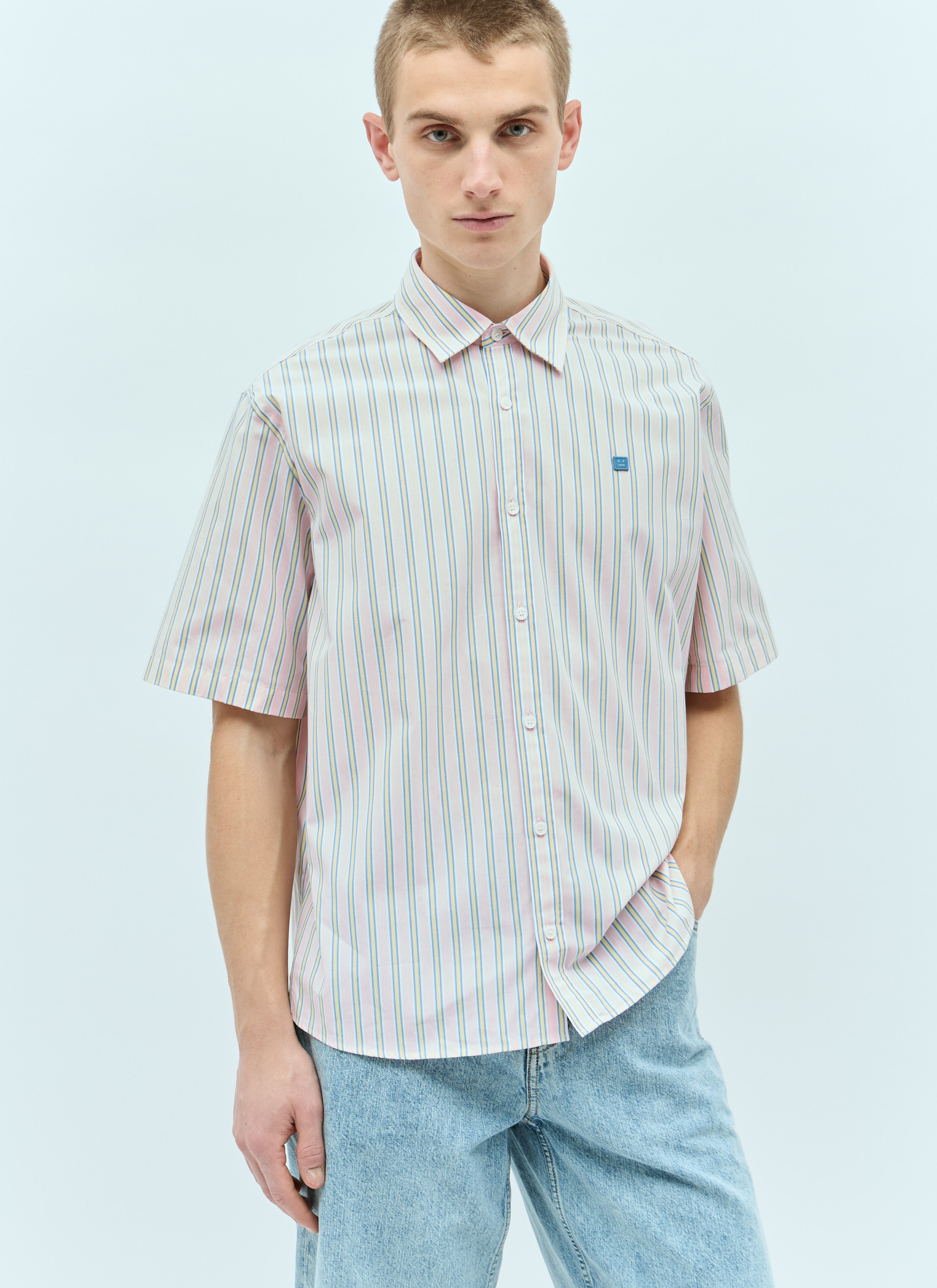 Stripe Button-Up Shirt - 1