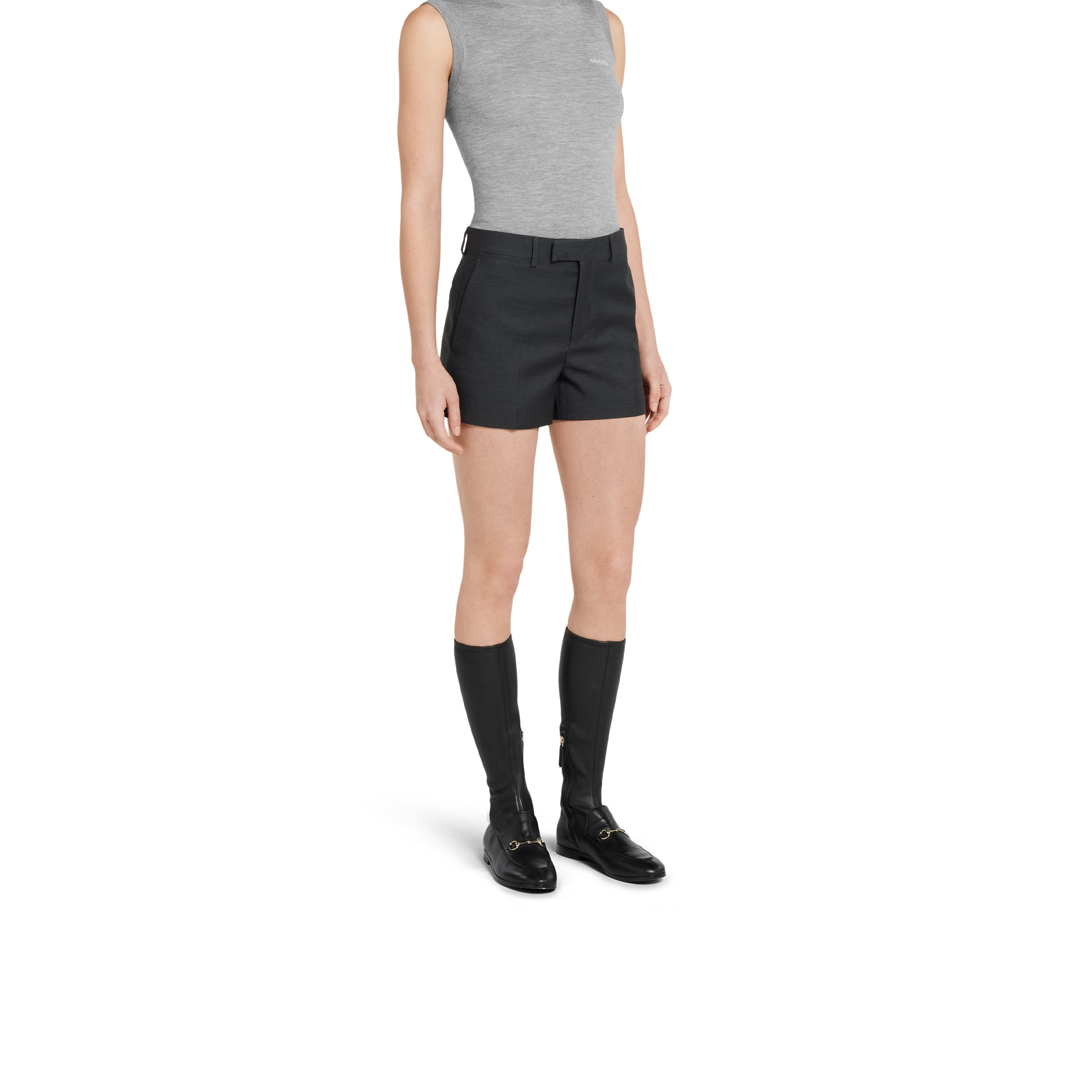 Wool mini shorts - 3