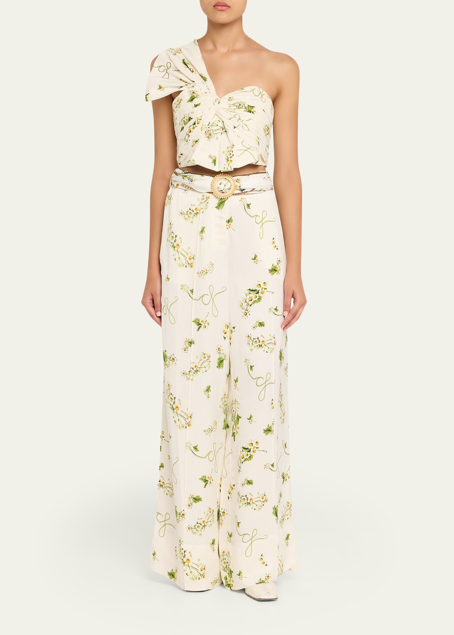 Botanical Utopia Asymmetric Bow Top - 2