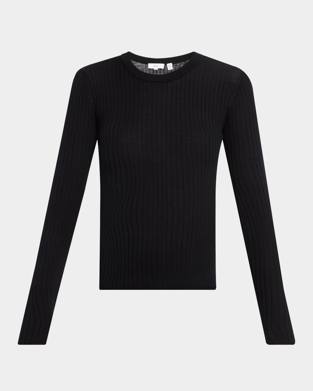 Kyle Ribbed Wool Long-Sleeve Top - 1