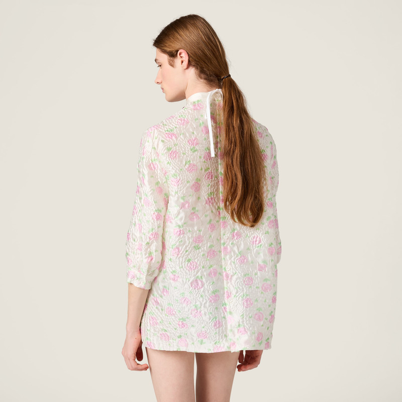 Cloqué mini-dress with crystals 3