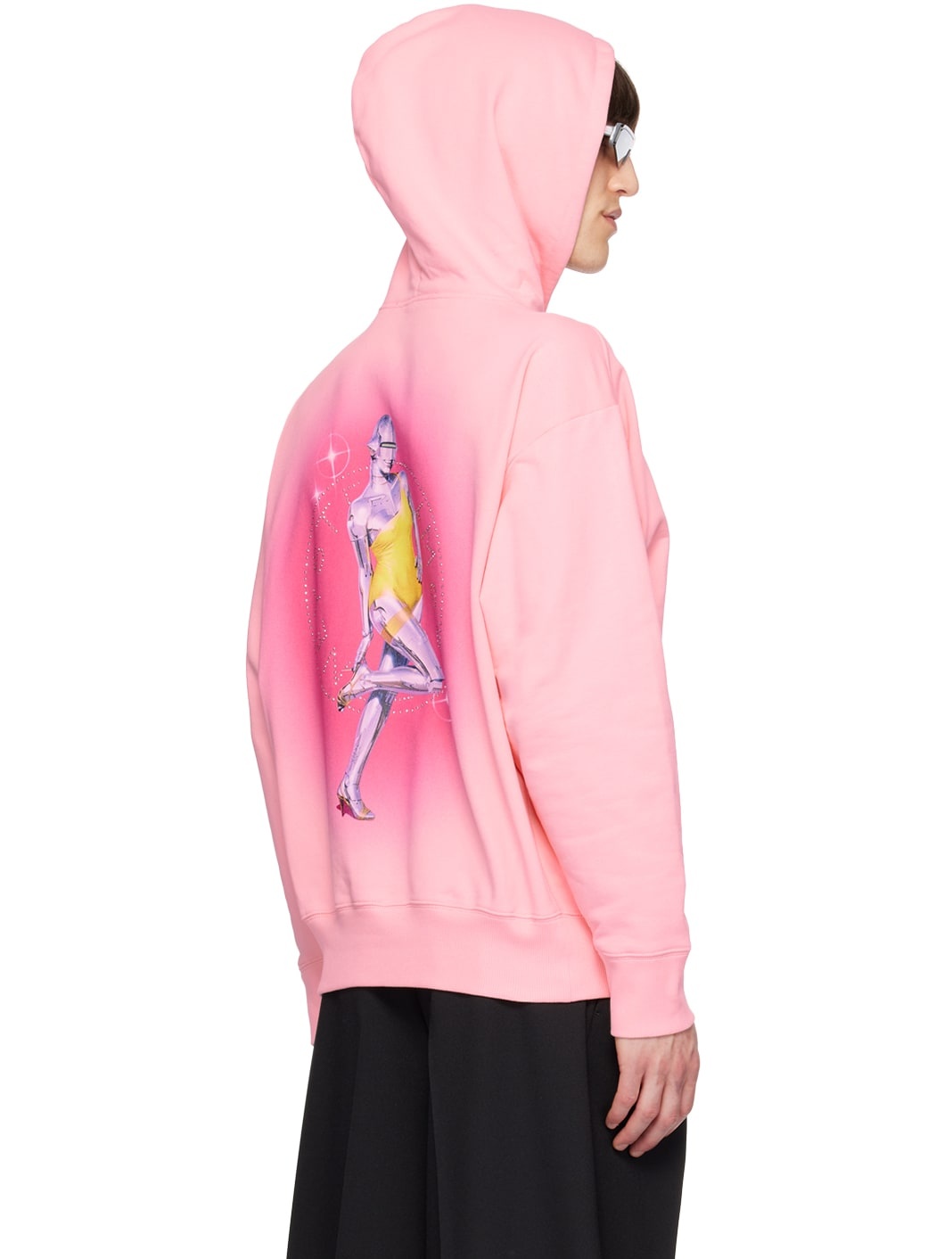 Pink Sexy Robot Hoodie - 3