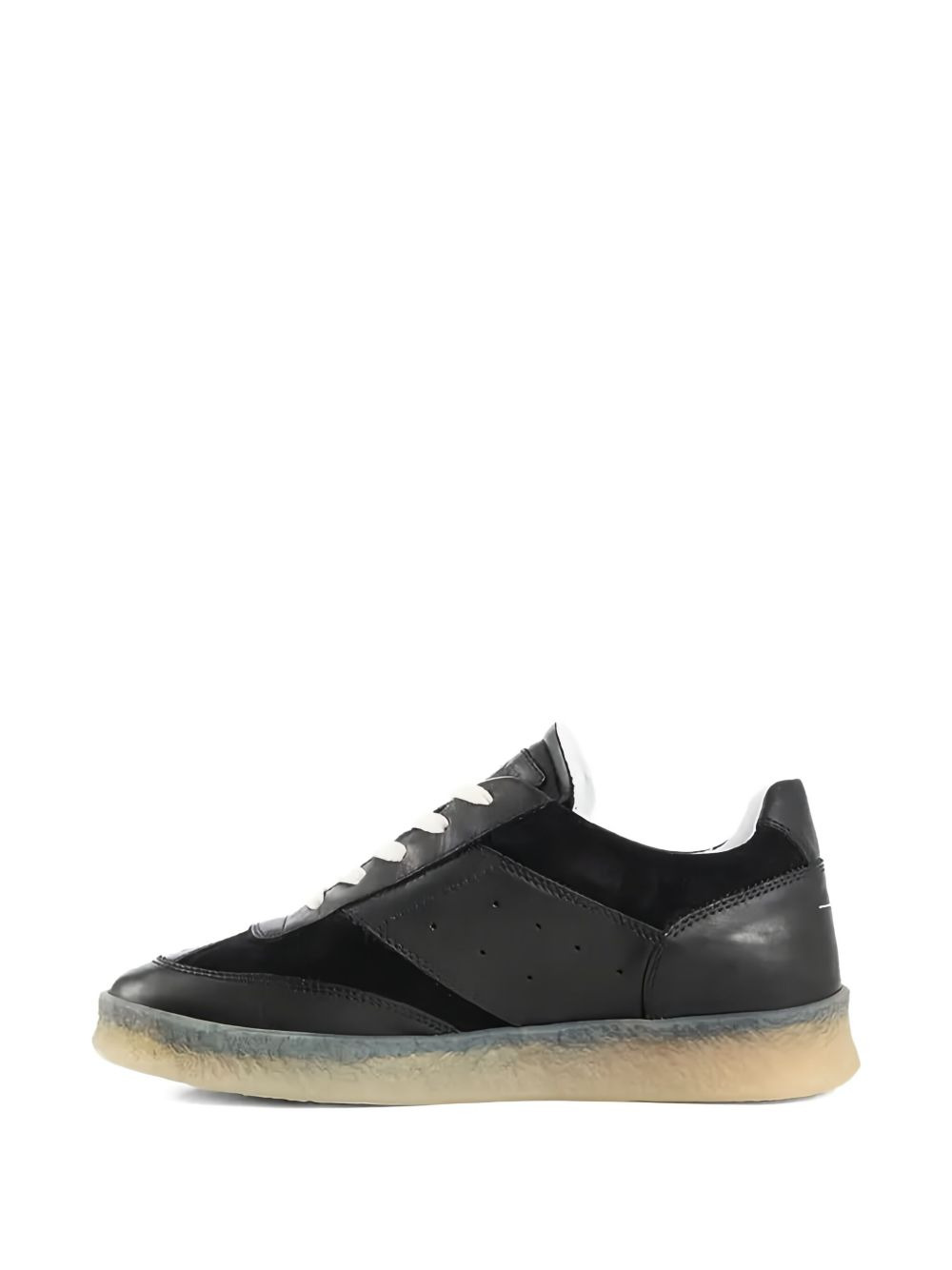 leather panelled sneakers - 2
