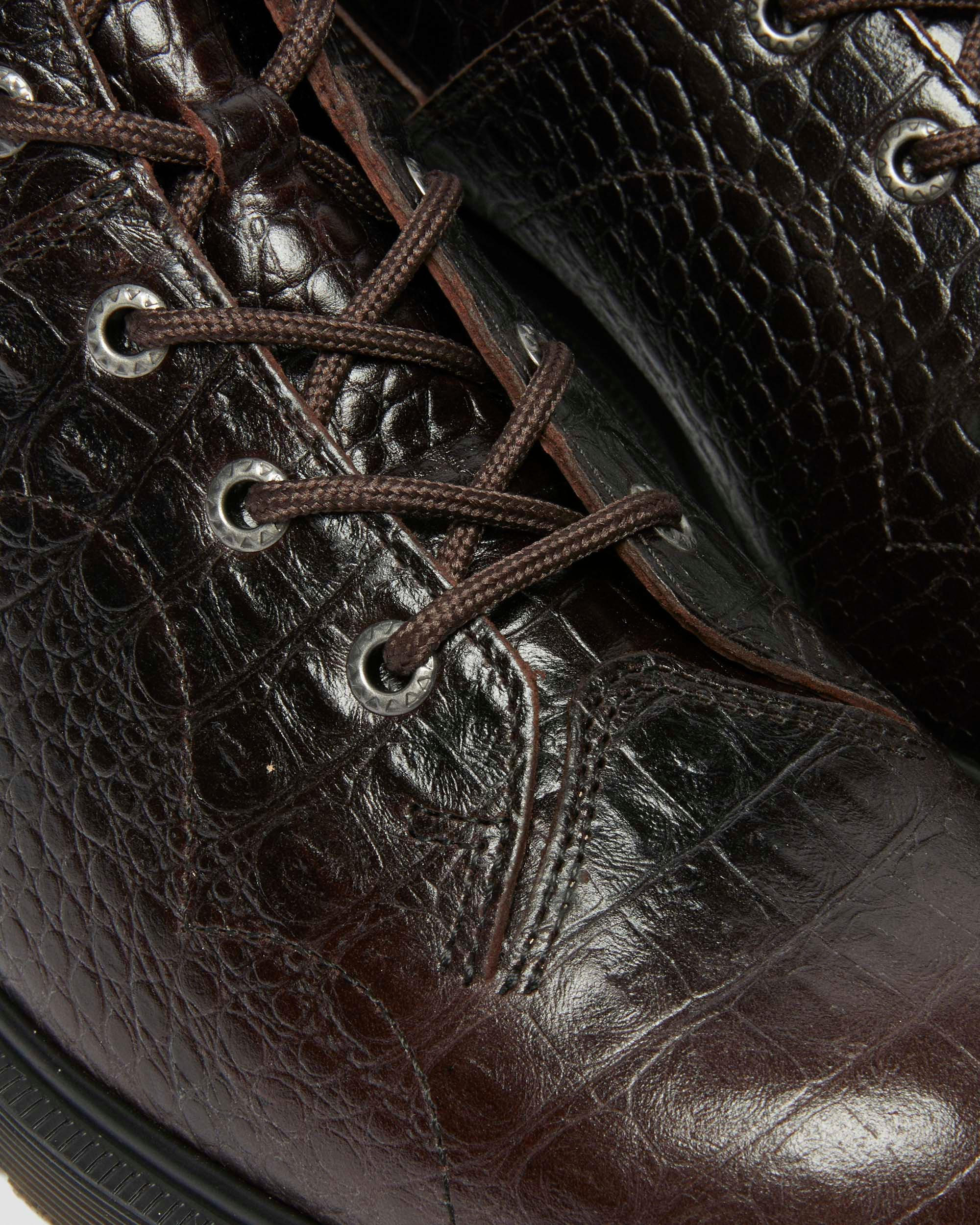 Church Crocodile Analine Leather Ankle Boots - 7