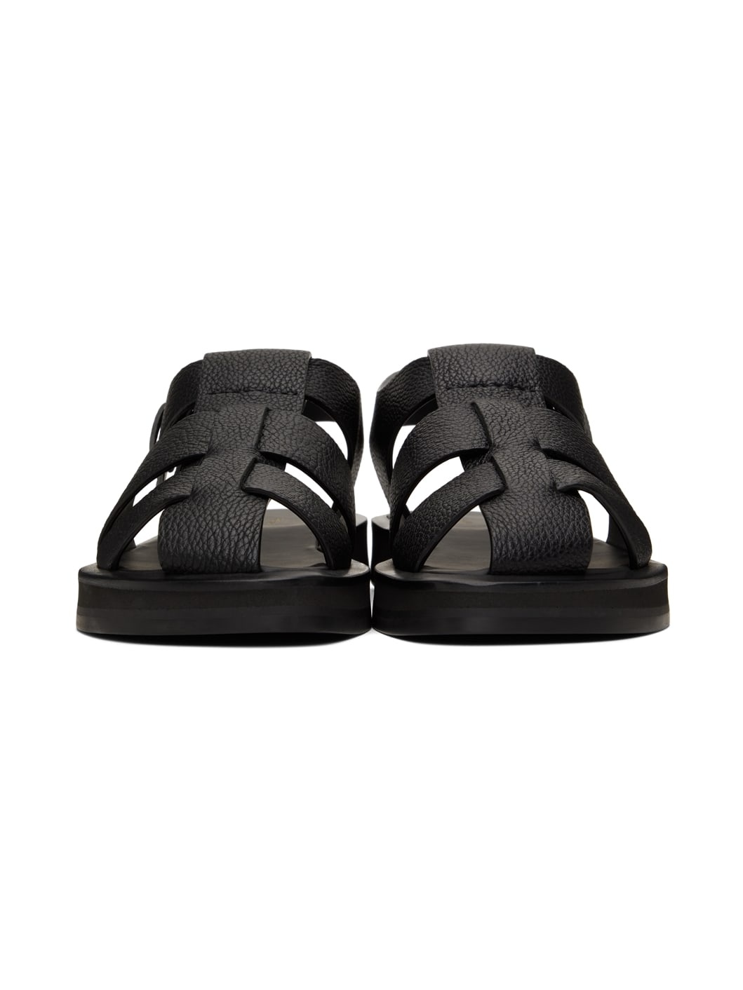 Black Fisherman Sandals - 2