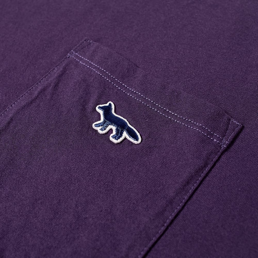 Maison Kitsuné Navy Fox Patch Classic Pocket Tee - 2