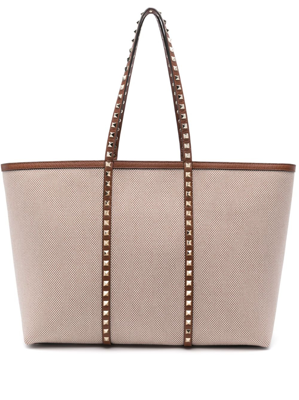 Valentino Garavani Rockstud canvas medium tote - 1