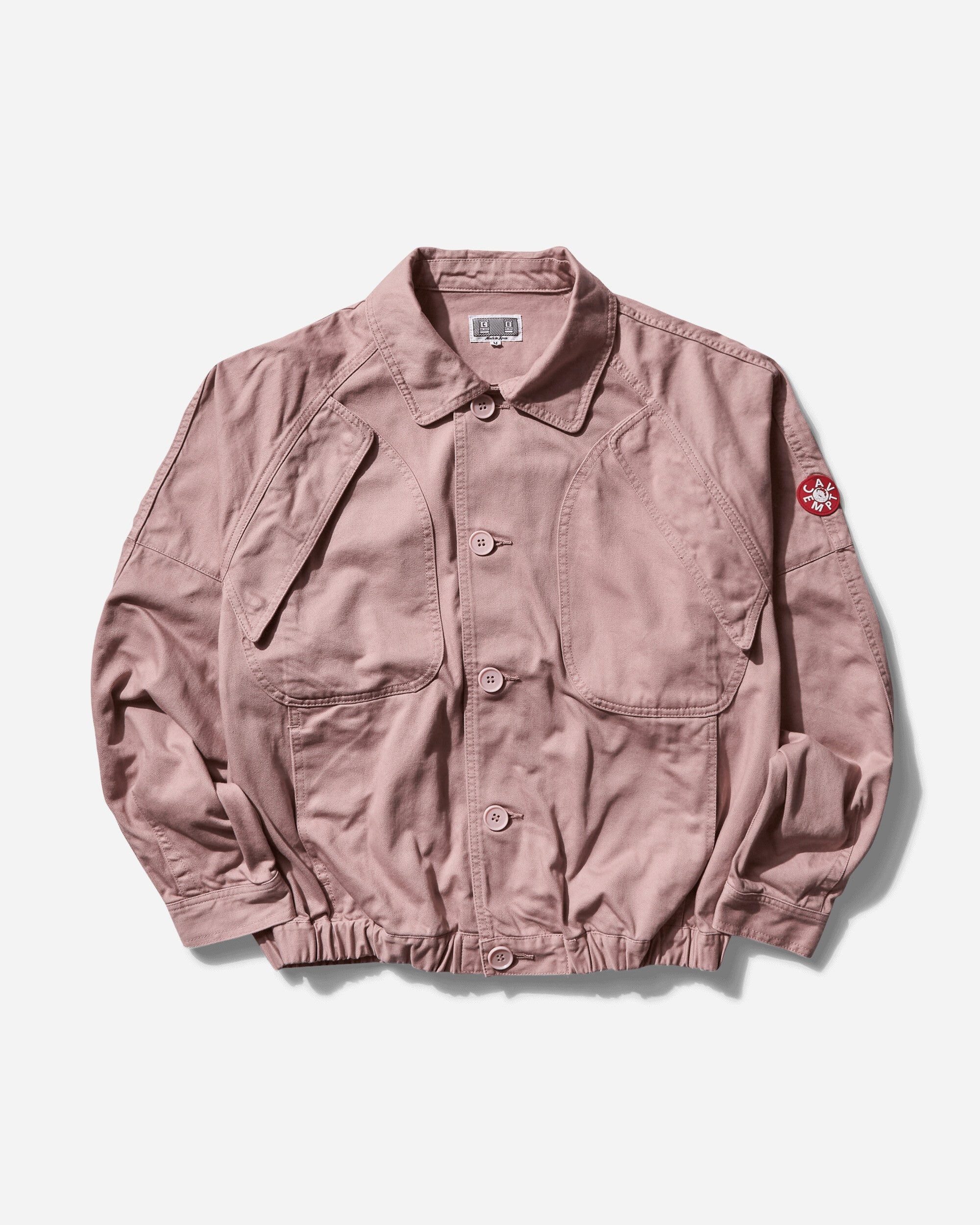 Men's Cutting Button Up Jacket Pink - 1