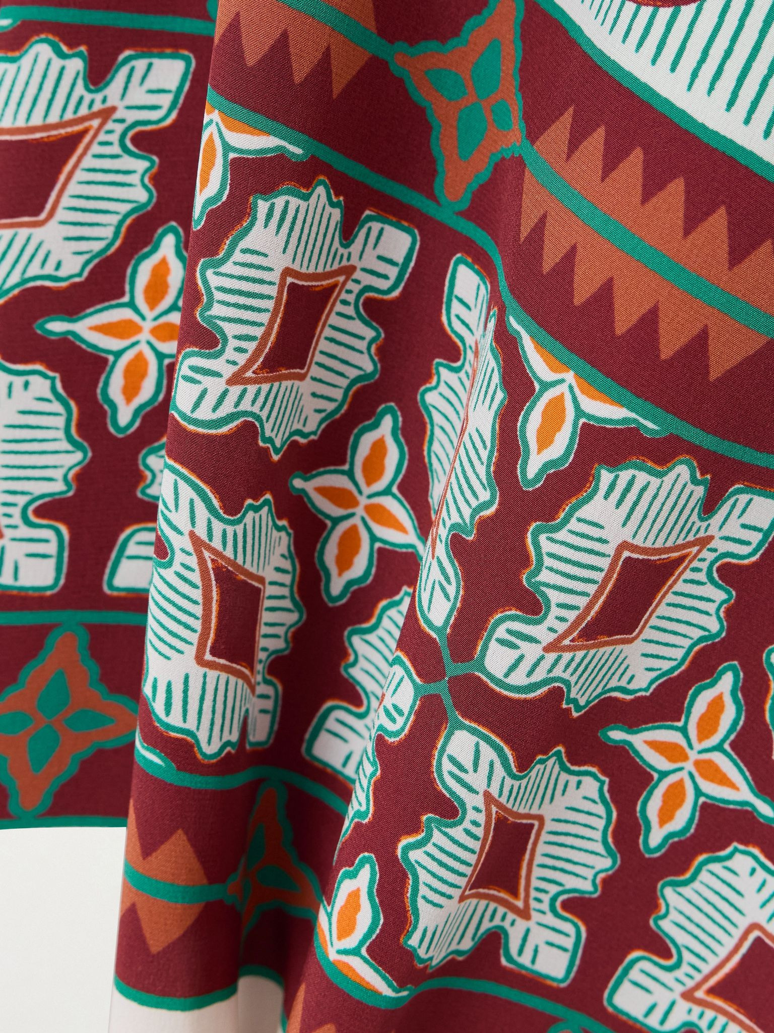 Turn Around wrap-effect printed silk-voile midi dress Multi - 4