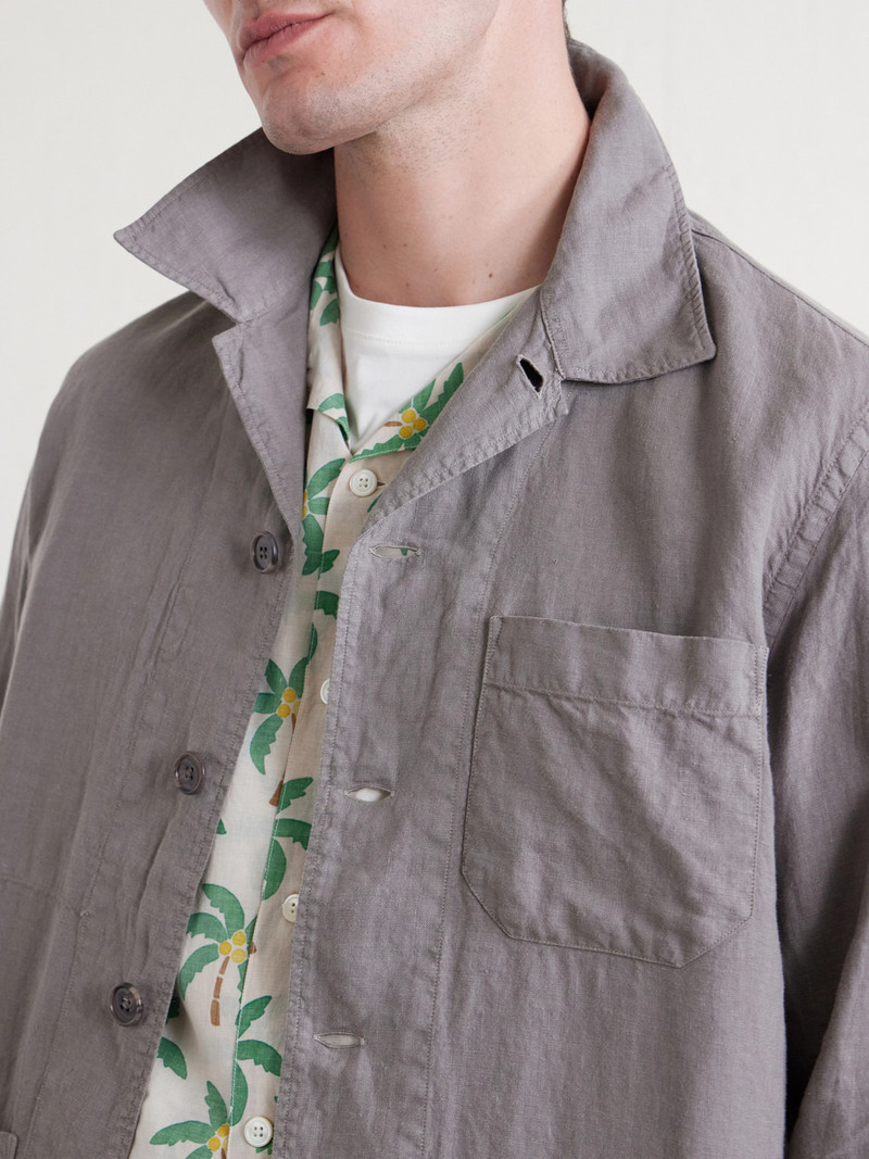 Perry Linen and Cotton-Blend Woven Jacket 5