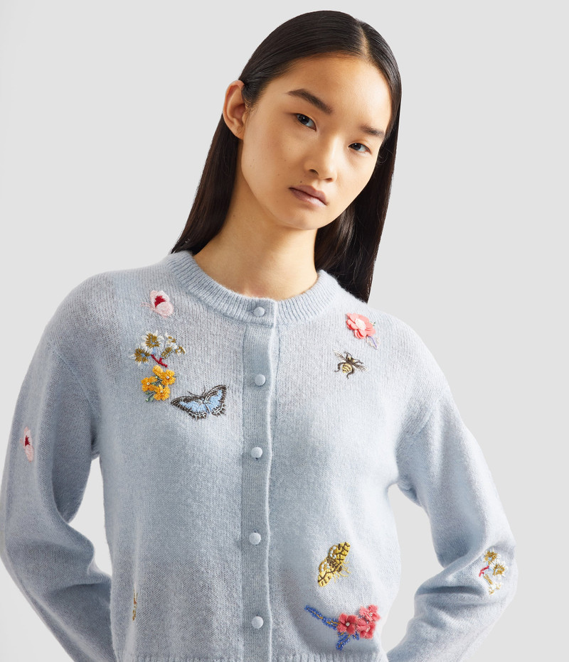 EMBELLISHED CREW NECK CARDIGAN 5