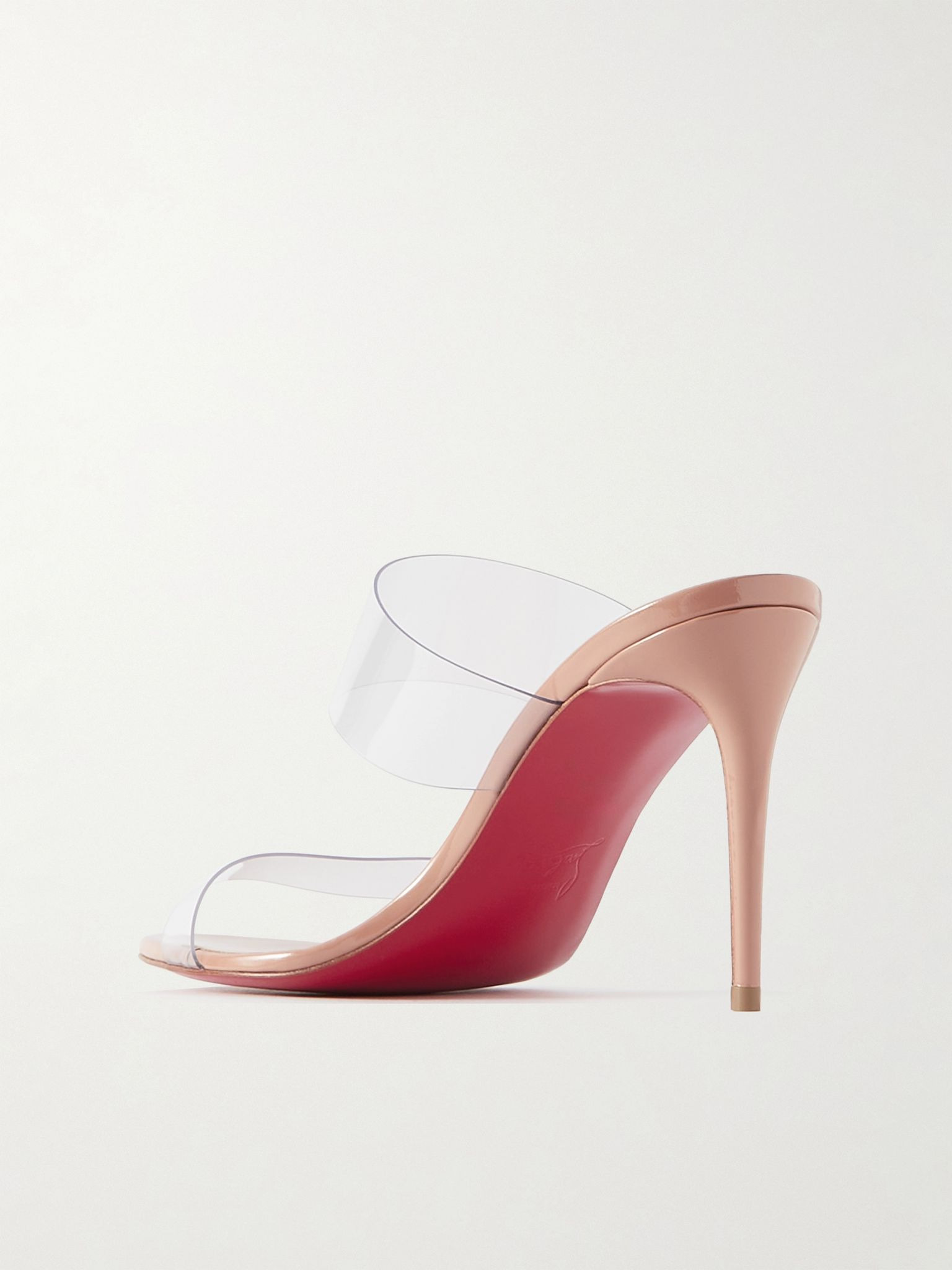 Just Nothing 85 PVC and patent-leather mules Neutral - 3