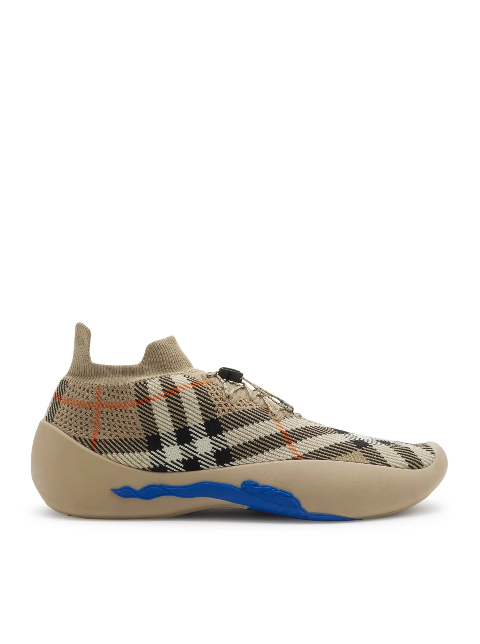 NEPTUNE SNEAKER WITH KNITTED CHECK PATTERN - 1