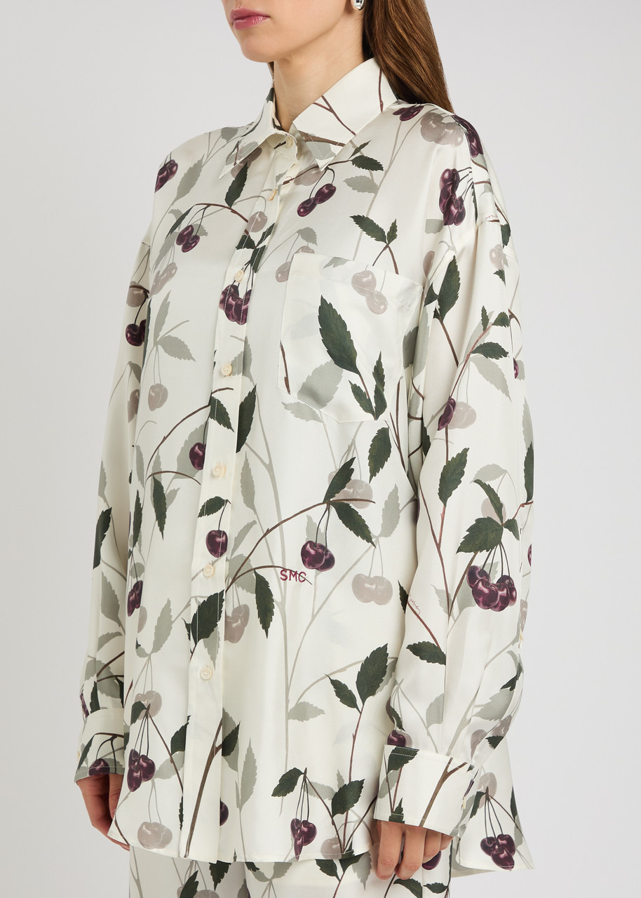 Stella Mccartney Cherry-print Silk Shirt - 2