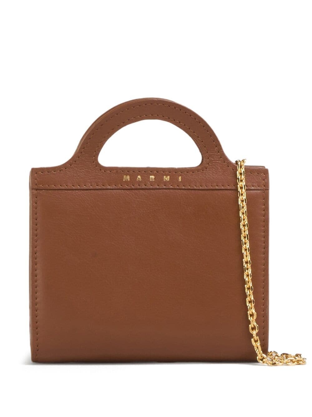 logo-stamp leather bi-fold wallet - 1