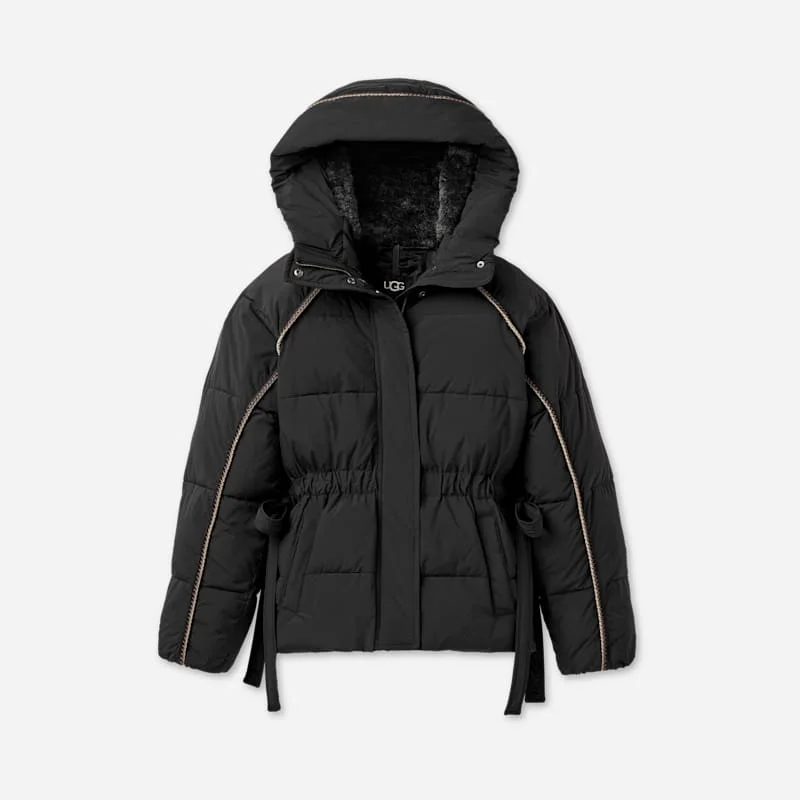 ® Women's Renly ®braid Puffer Jacket in Black - 1