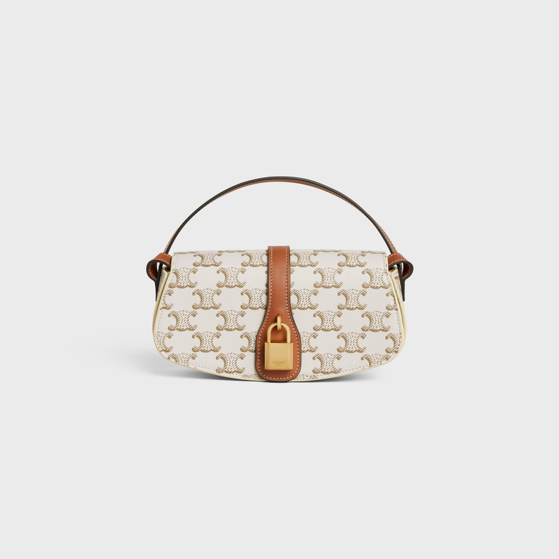 CLUTCH ON STRAP TABOU in Triomphe canvas and calfskin 1
