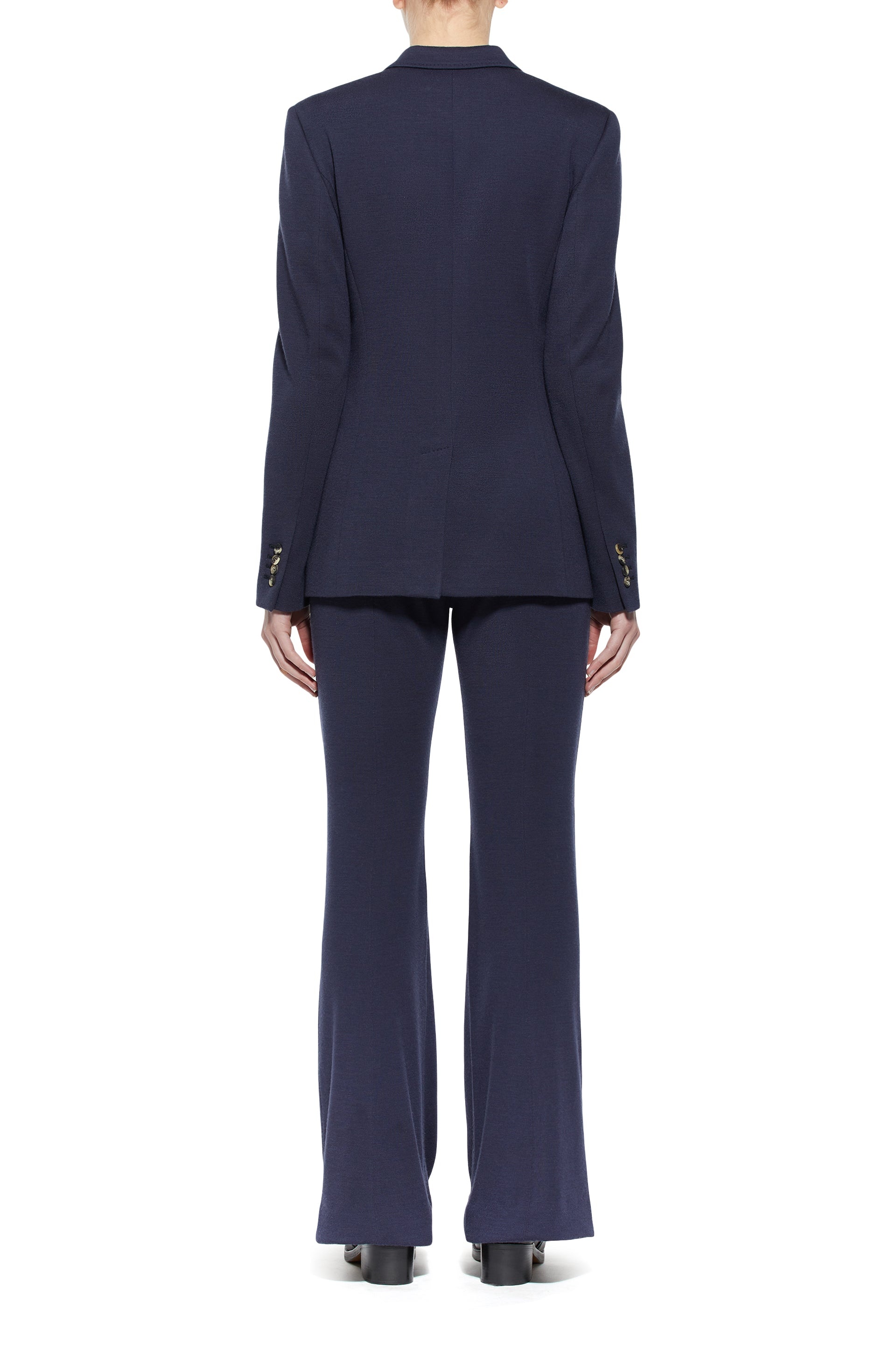 Angela Blazer in Dark Navy Wool - 4