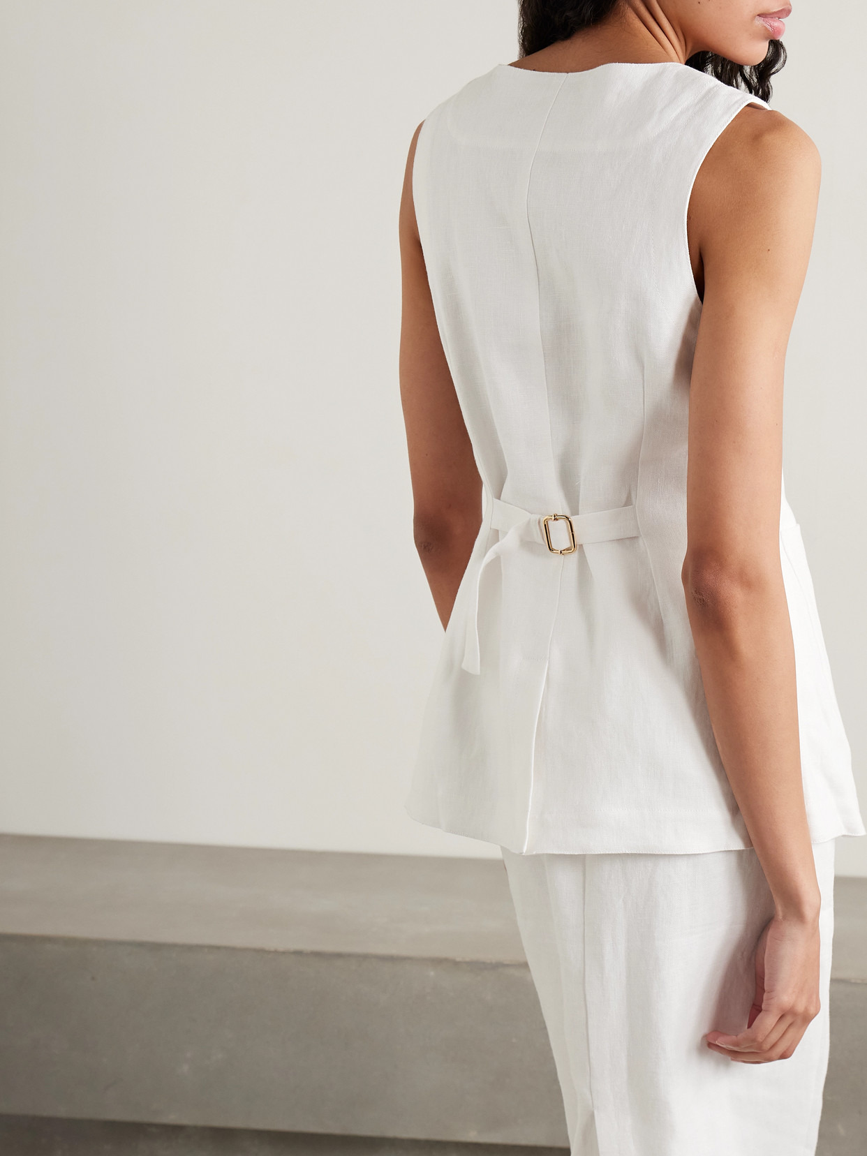 Emma Linen Vest - 3