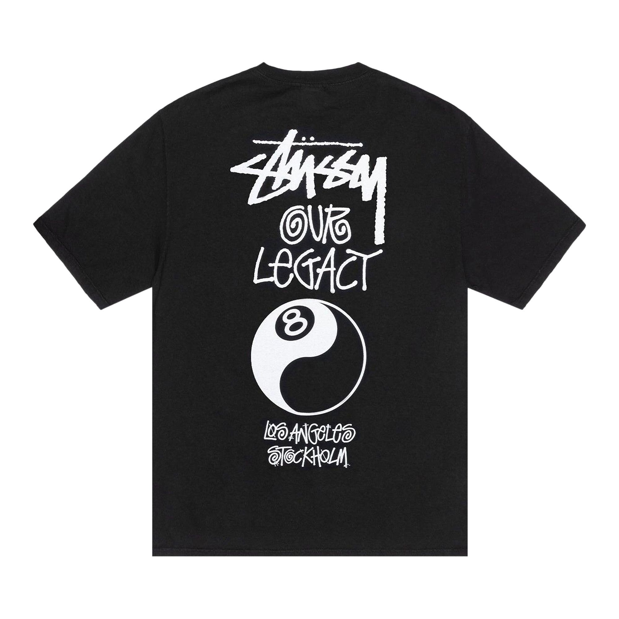 Stussy x Our Legacy Work Shop 8 Ball Yin Yang Tee 'Black' - 2