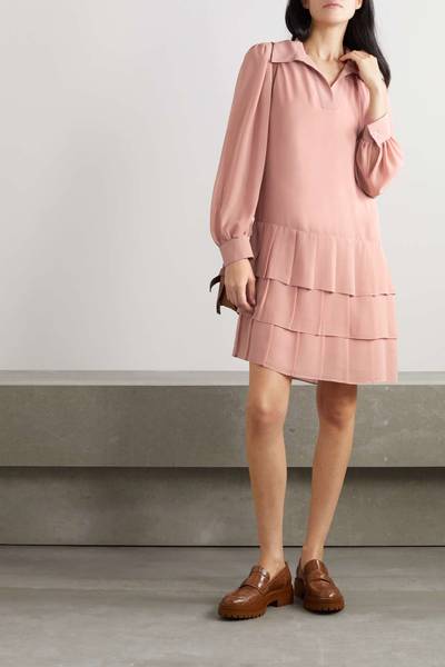 See by Chloé Ruffled georgette midi dress outlook