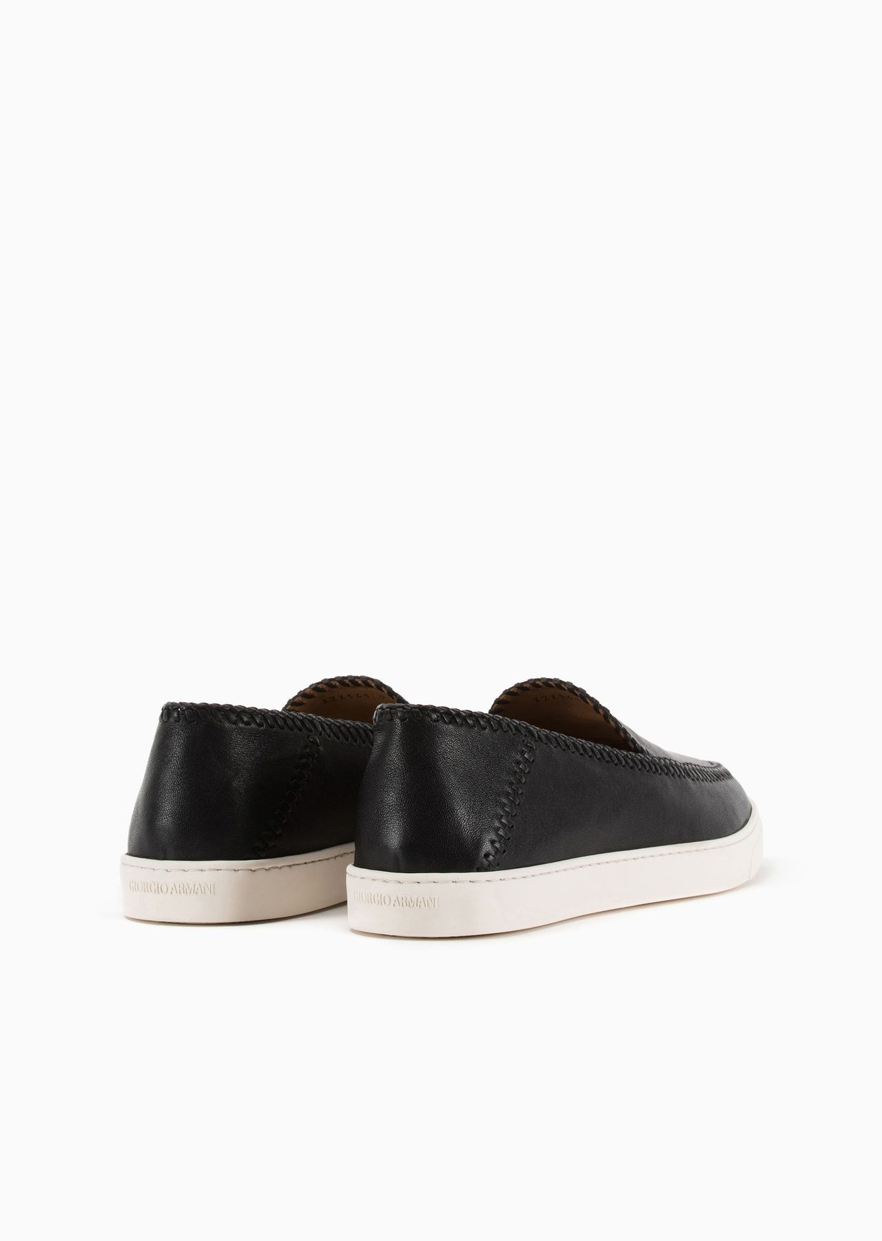 Galleria 3 nappa-leather slip-ons - 3