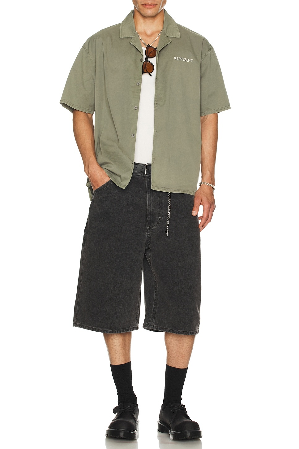 Script Camp Collar Shirt - 5