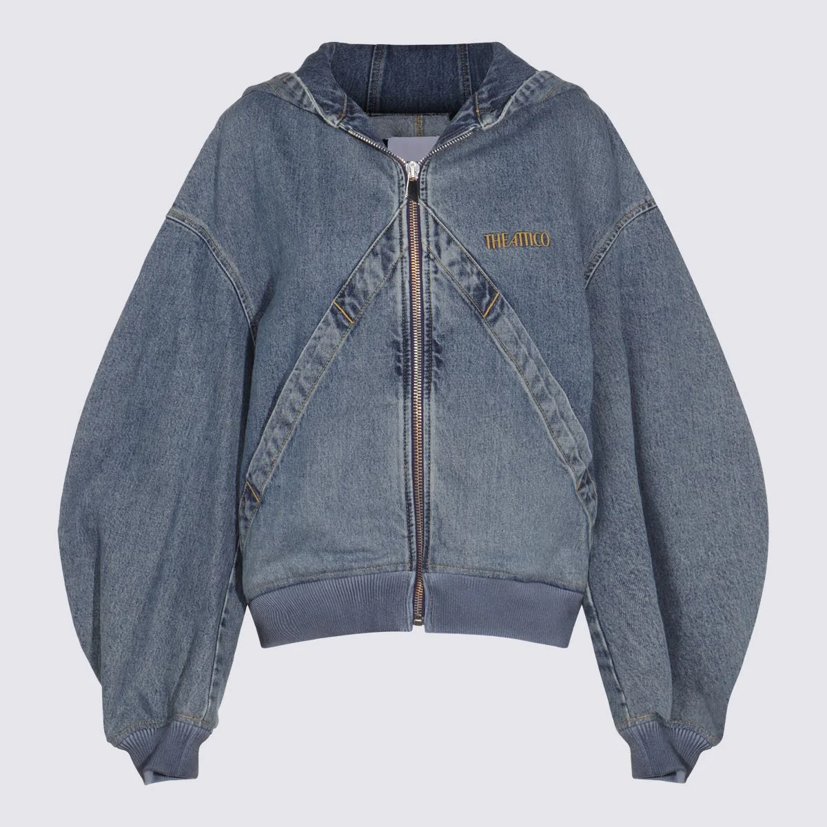 The Attico Blue Cotton Denim Jacket - 1
