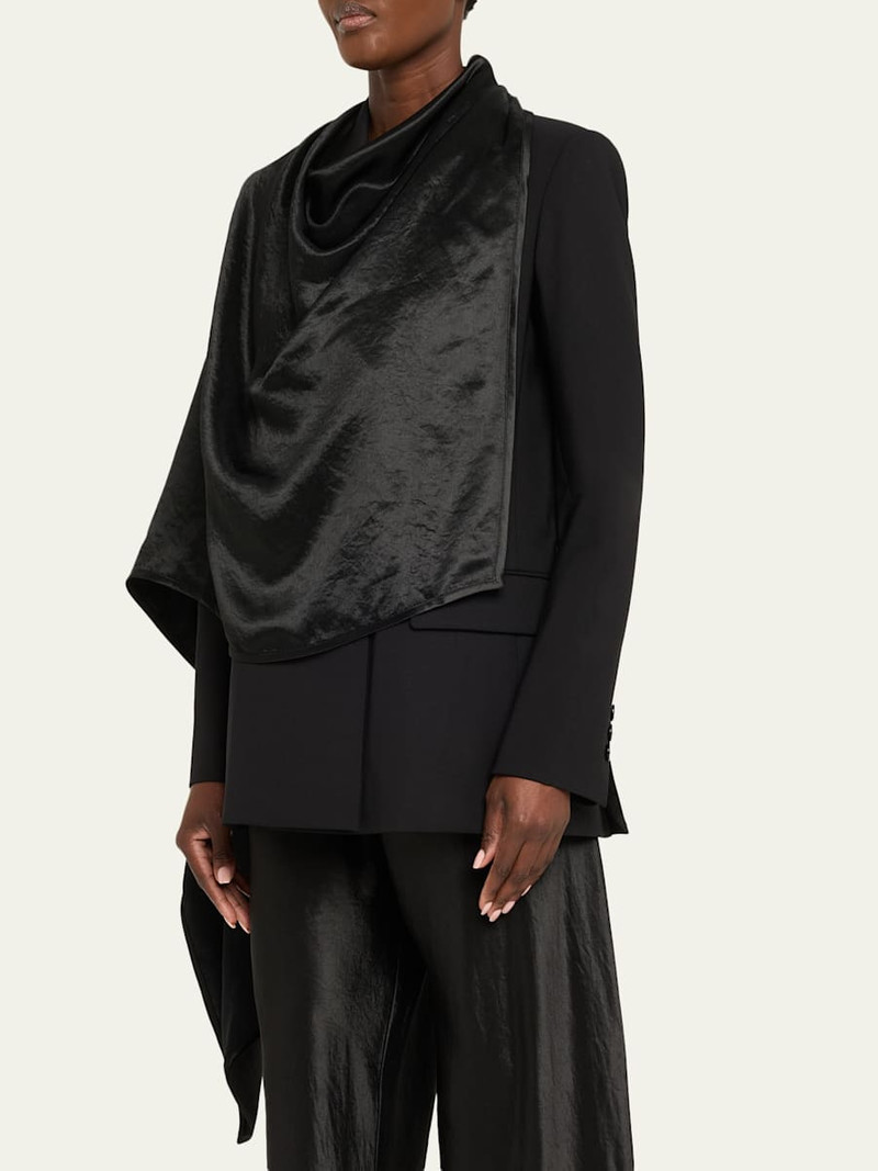 6397 Double-Breasted Cloak Blazer outlook