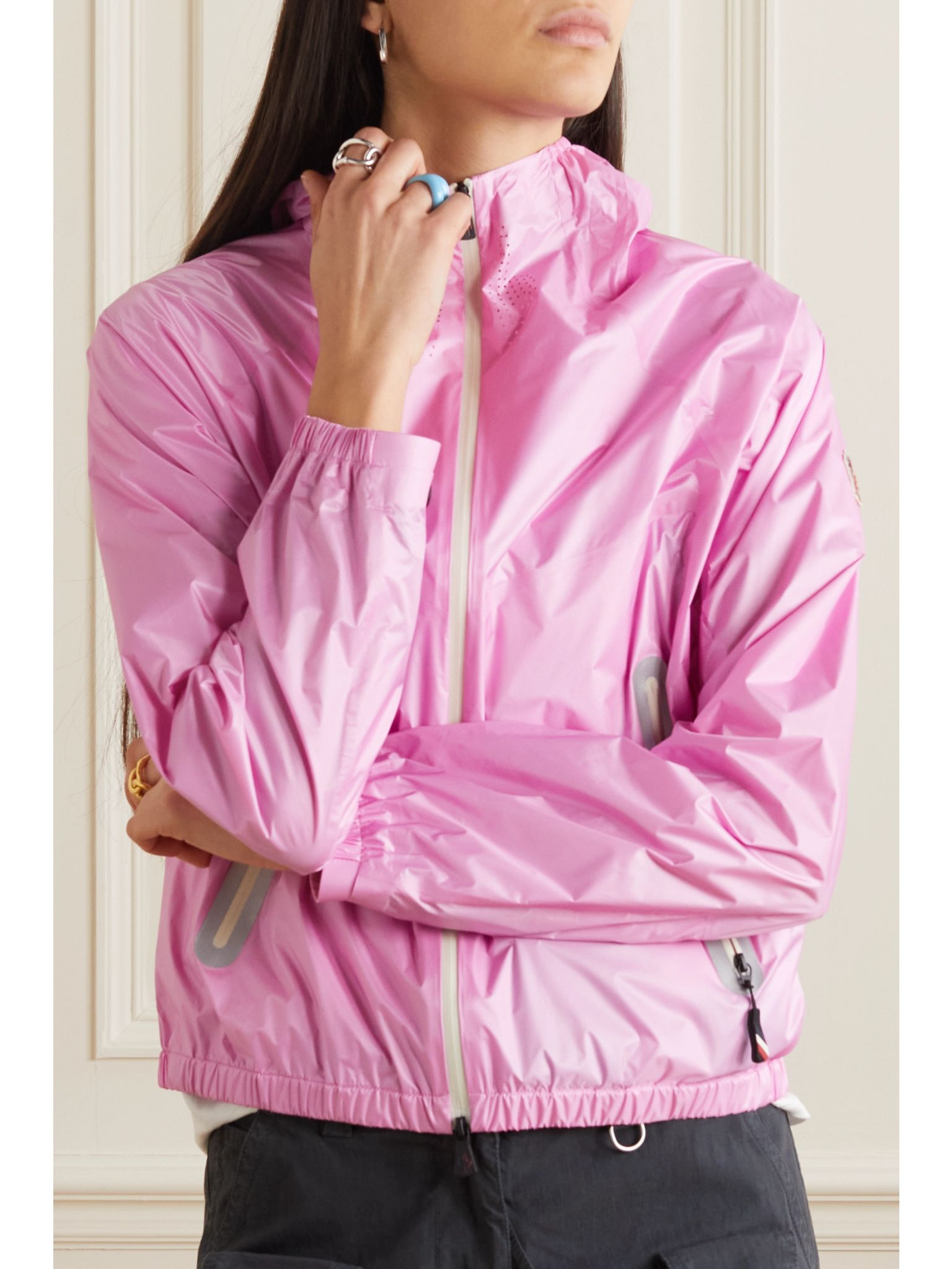 Crozat hooded shell jacket Pink - 3