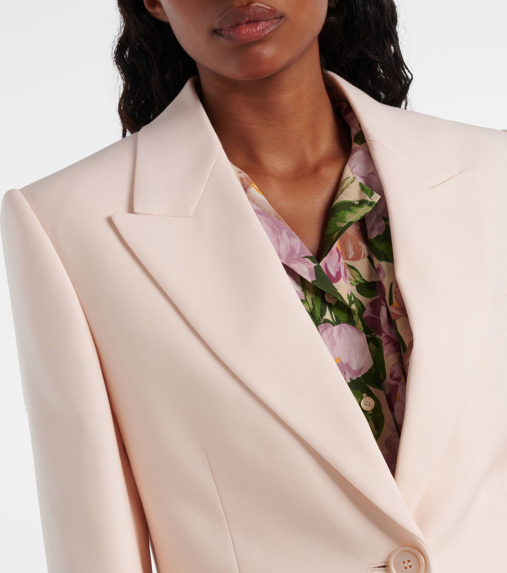 Wool gabardine suit jacket - 4
